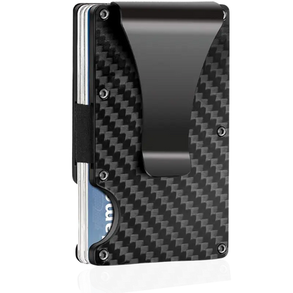Carbon Fiber Wallet,RFID Blocking Card Holder for Slim Metal Wallet,Minimalist Money Clip